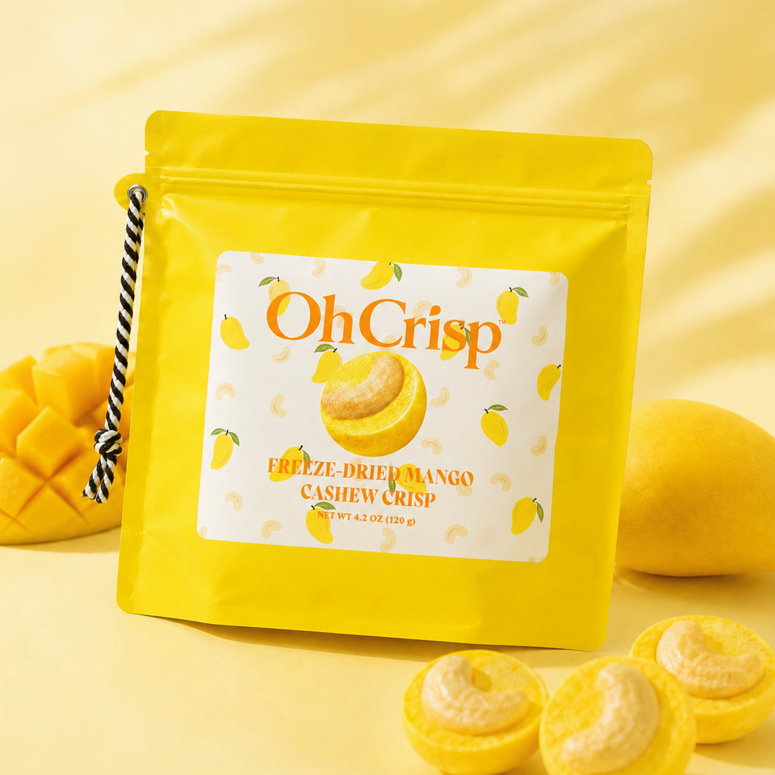 NEW | Freeze-Dried Mango Cashew Crisp (6 pack in a bag)