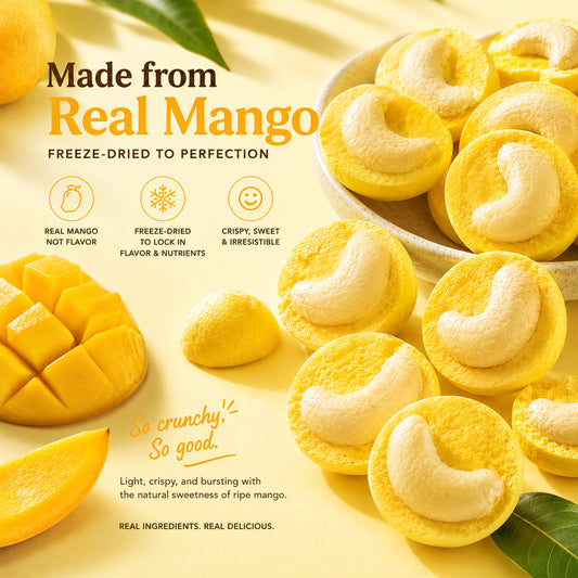 OhCrisp Mango Cashew Crisp pouches