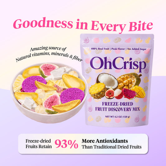 OhCrisp Exotic Fruits Discovery Mix product details