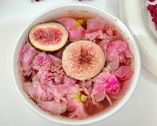 Rose Fig Tea Recipe | A Simple Calming Drink with Freeze-Dried Figs