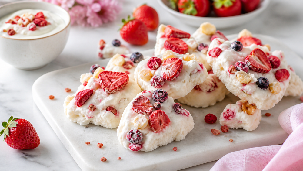 How to Make Frozen Greek Yogurt Clusters With Freeze-Dried Fruit