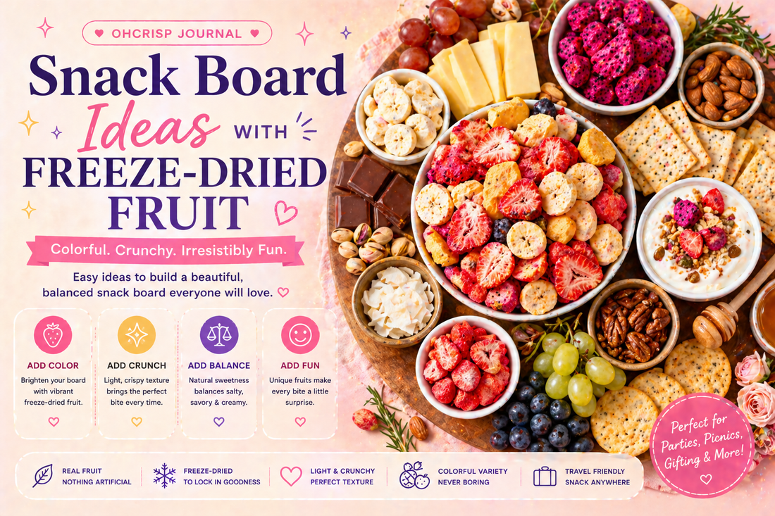 Snack Board Ideas with Freeze-Dried Fruit