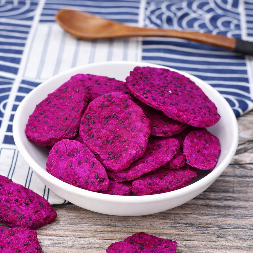 freeze dried dragonfruit dragon fruit purple crunchy fresh best pink variety speicial whole unique 
