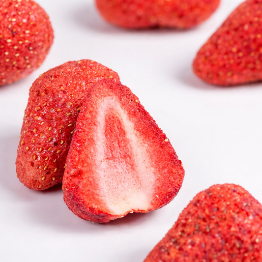 freeze dried strawberry crunchy fresh best pink variety speicial whole unique 
