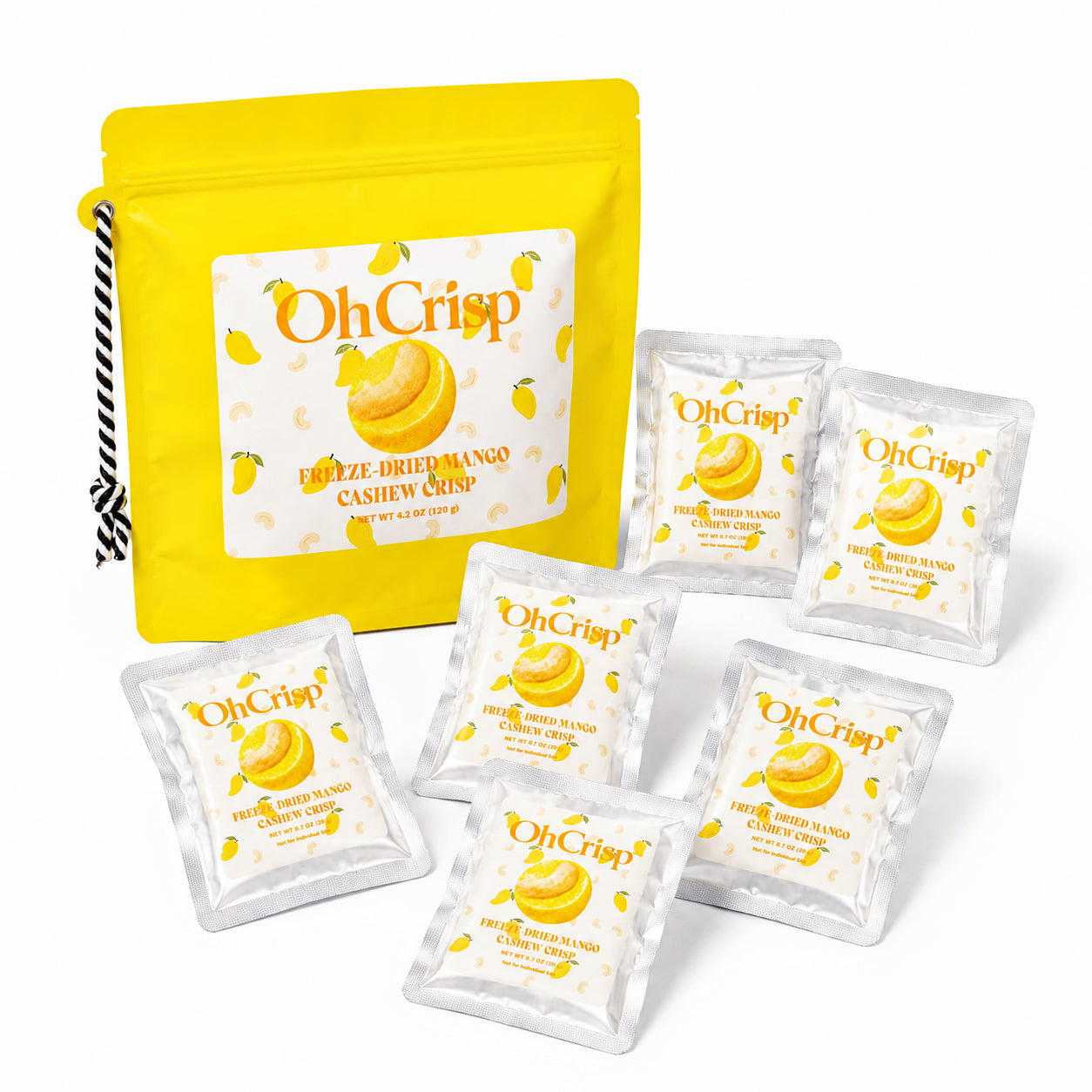 NEW | Freeze-Dried Mango Cashew Crisp （6 pack in a bag)