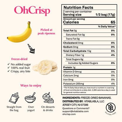 Freeze-dried Bananas (Slices)