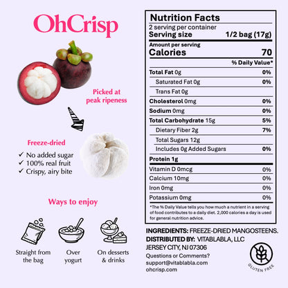 Freeze-dried Mangosteens (Whole)