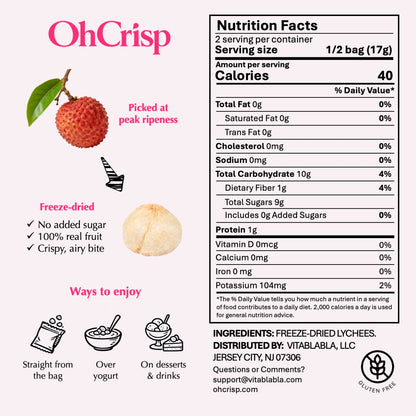 Freeze-dried Lychees (Whole)