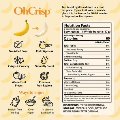Freeze-dried Whole Banana (Whole/4.2oz)