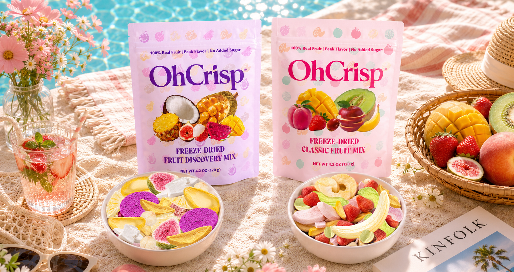 OhCrisp freeze-dried fruit snacks