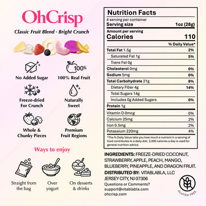 Freeze-dried Classic Fruits (Mix / 4oz)
