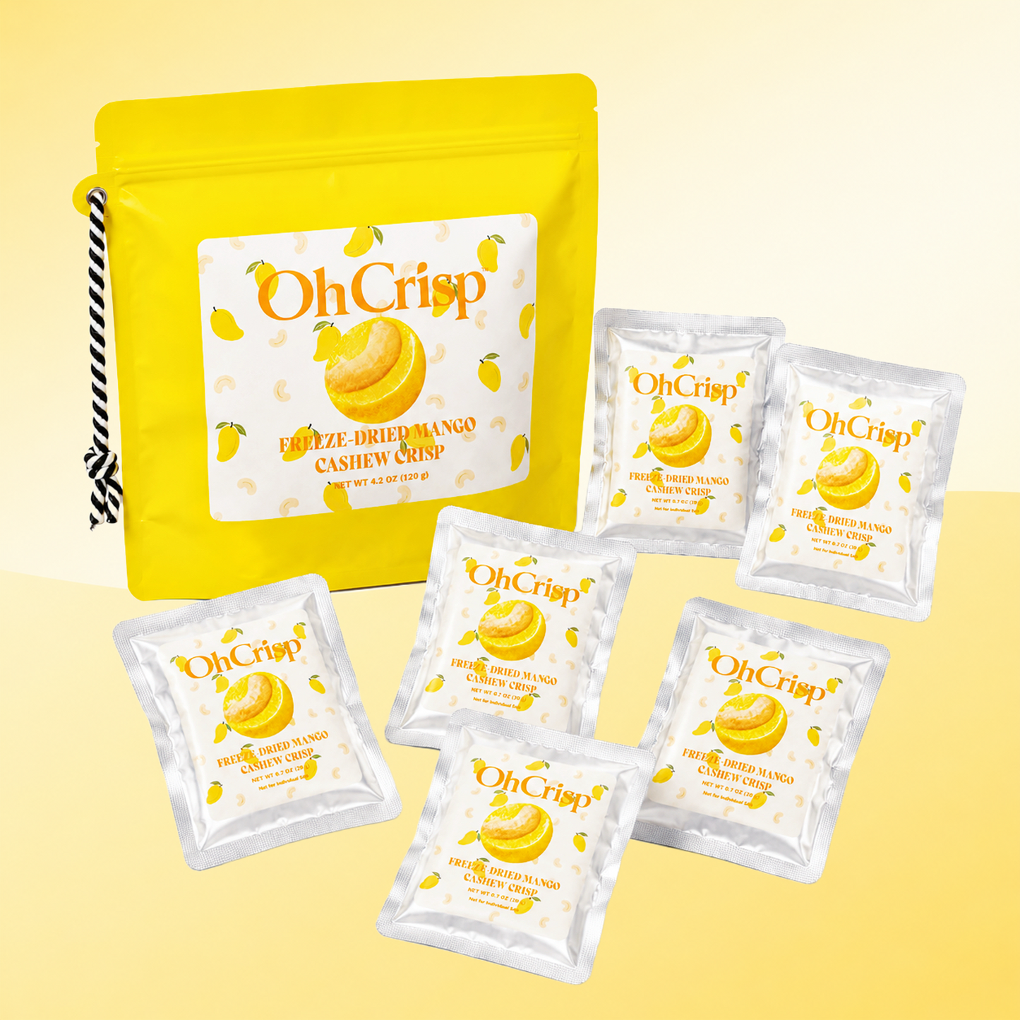 NEW | Freeze-Dried Mango Cashew Crisp (6 packs in a bag)